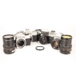 Four SLR Cameras,