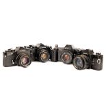 Four SLR Cameras,