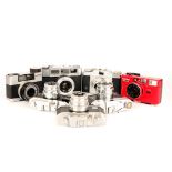 A Selection of Various Compact Cameras,