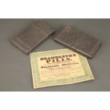 Brandreth Pills -Two Printing Blocks and a Lithographic Advertising Card,