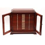 A Large Mahogany Slide Cabinet,