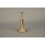 A Brass Candlestick Letter Scale,