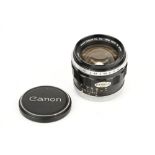 A Canon FL f/1.2 55mm Lens,