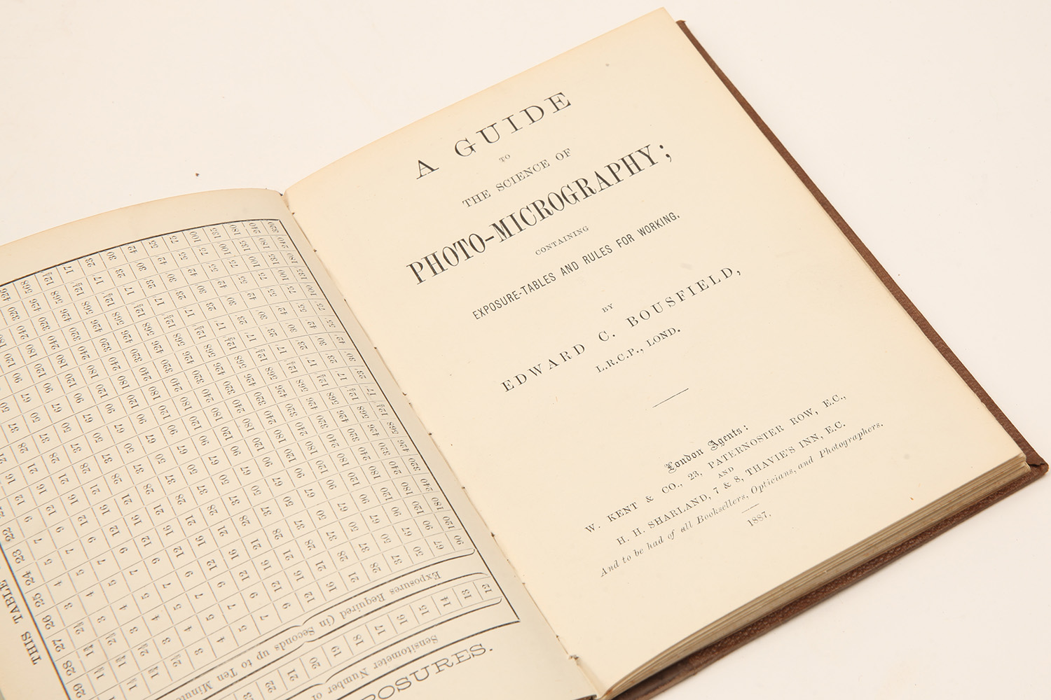 BOUSEFIELD, Edward C., A Guide to the Science of Microphotography, with important provenance, - Image 4 of 4