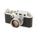 A Leica IIIf Black Dial Rangefinder Camera,