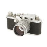 A Leica IIIf Black Dial Rangefinder Camera,
