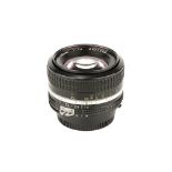 A Nikon Ai Nikkor f/1.4 50mm Lens,