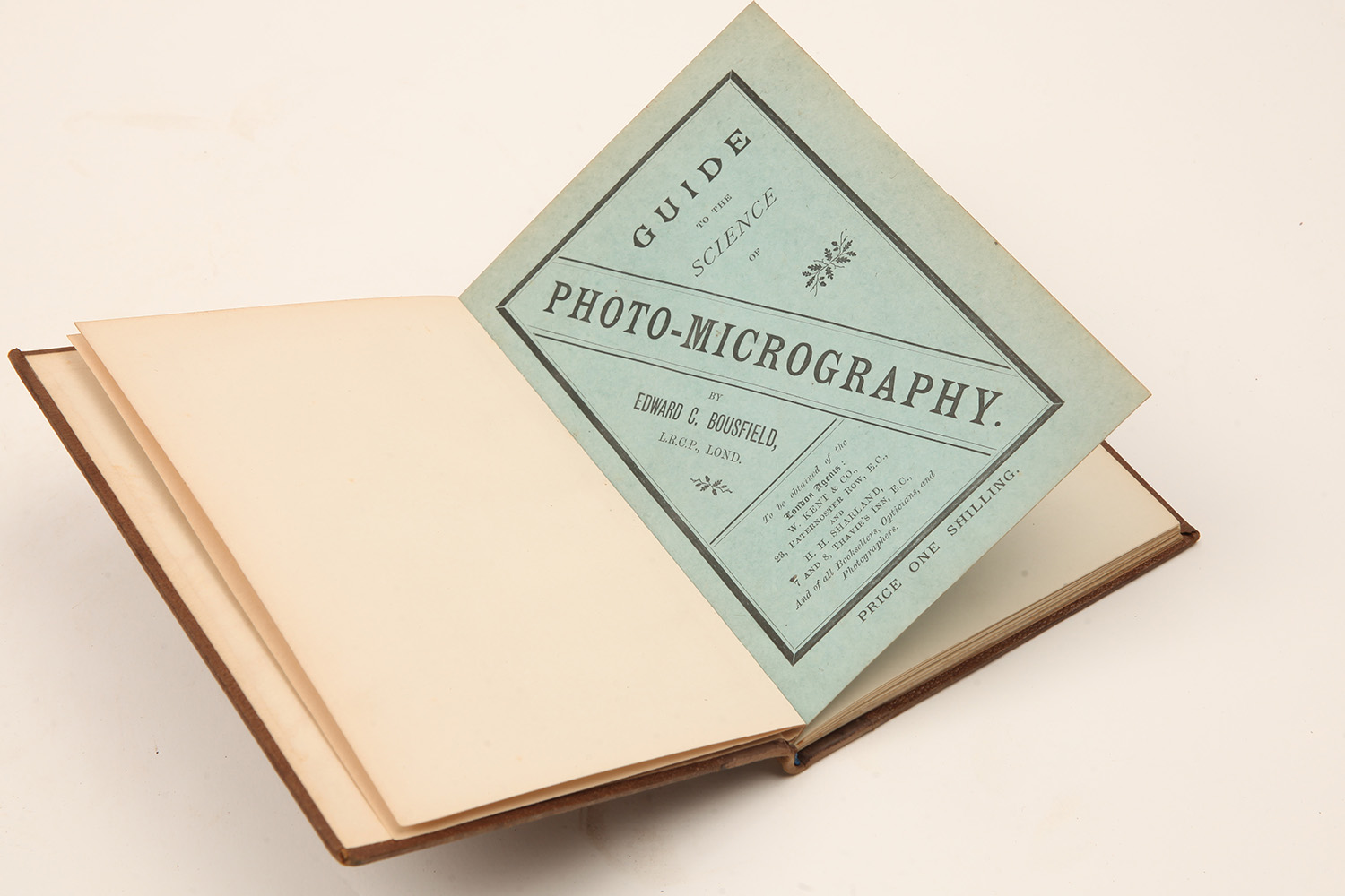 BOUSEFIELD, Edward C., A Guide to the Science of Microphotography, with important provenance, - Image 3 of 4