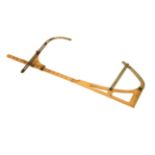 A Complex Adjustable Boxwood & Brass Saddle Maker’s Design Frame,