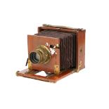 An A. H. Baird Quarter Plate Mahogany Field Camera,