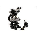 A Bausch & Lomb DDE Binocular/Monocular Research Microscope,