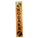 A Kodak Enamel Advertising Sign,