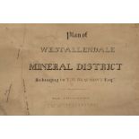 A Large Hand-Drawn Map of Mining Operations in Hexham,