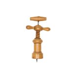 A Large Boxwood Mechanical Corkscrew,