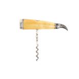 Good Ivory-handled Simple Corkscrew,