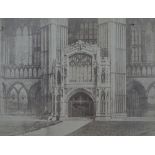 JOHN WIGGIN (b.1819) Peterborough Cathedral,