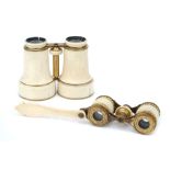 Two Pairs of Ivory Opera Glasses,