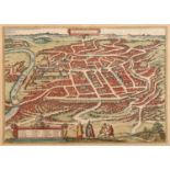 A 16th Century Map of Vilnius, Lithuania,