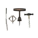 Three Corkscrews & Two Corkscrew Blanks,