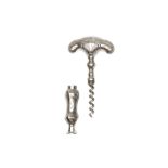 A Dutch Silver Corkscrew,