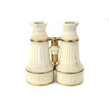 A Very Large Pair of Ivory Opera Glasses,