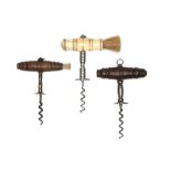 Three Henshall-type Corkscrews,