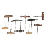 A Collection of Ten Corkscrews,