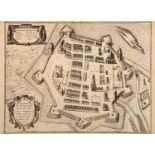 A 17th Century Map of Zamosc in Poland,