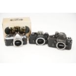 Three Nikon SLR Bodies,