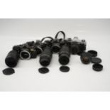 A Selection of Various Pentax SLR Cameras,