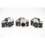 Three Nikon F SLR Bodies,