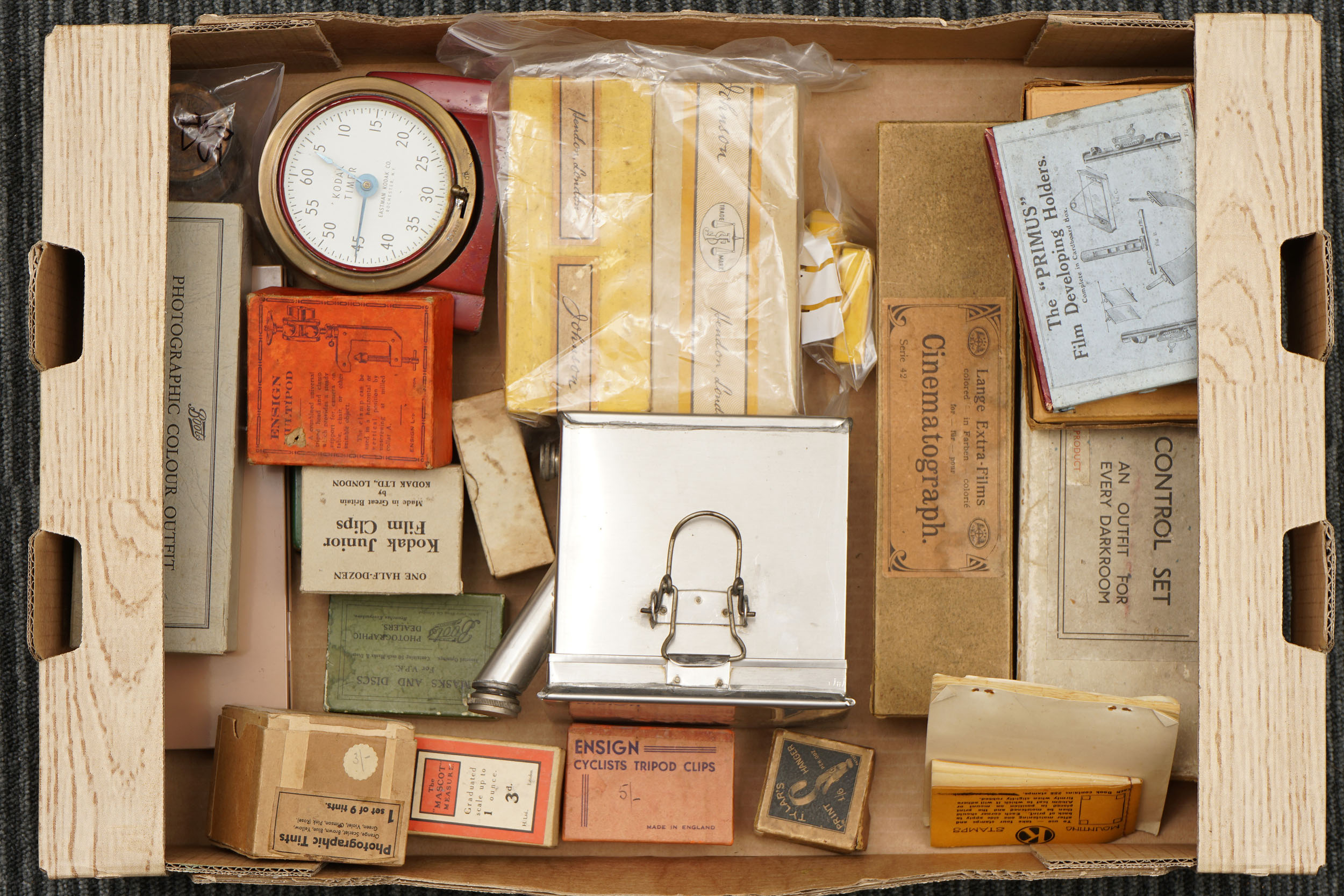 A Selection of Various Early Darkroom Accessories,