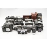 A Selection of Various SLR Cameras & Bodies,