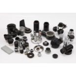 A Large Collection of Microscope Parts & Accessories,