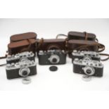 A Selection of Russian 'Military' Leica Copies,