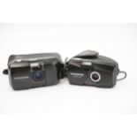 An Olympus MJU II Compact Camera,