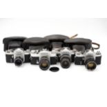 Four Miranda SLR Cameras,