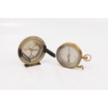 Two Large Pocket Compasses