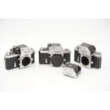 Three Nikon F SLR Bodies,