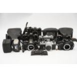 A Selection of Various SLR Cameras & Bodies,