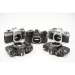 Five Canon SLR Bodies,