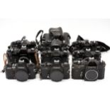 A Selection of Various Cosina SLR Bodies,