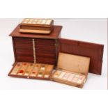 A Mahogany Microscope Slide Case,