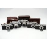 A Selection of Russian Rangefinder Cameras,
