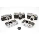 A Selection of Russian Rangefinder Cameras,