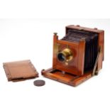 An A. Franks Mahogany Field Camera,