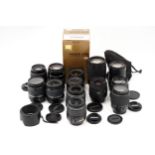 A Selection of Nikon & Canon AF Lenses,