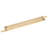 A large Ivory Excise Officer's Slide Rule,