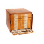A Large Cabinet of Microscope Slides,