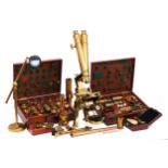 An Exceptionally Fine Powell & Lealand "No. 1" Compound Monocular/Binocular Microscope Outfit,